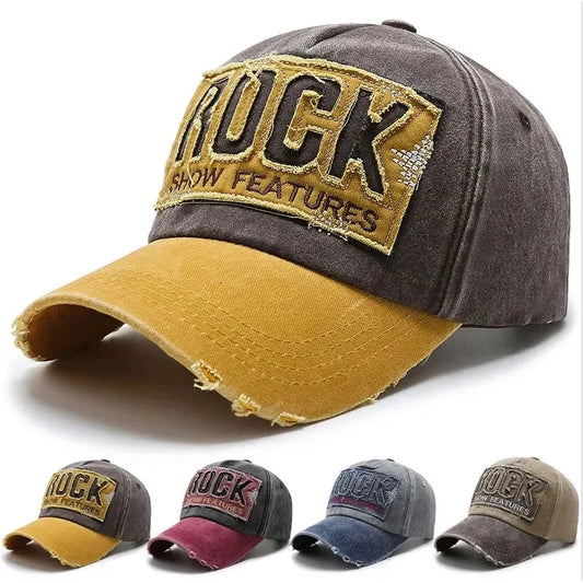 Shabby Rock Denim Korean Washed Baseball Cap