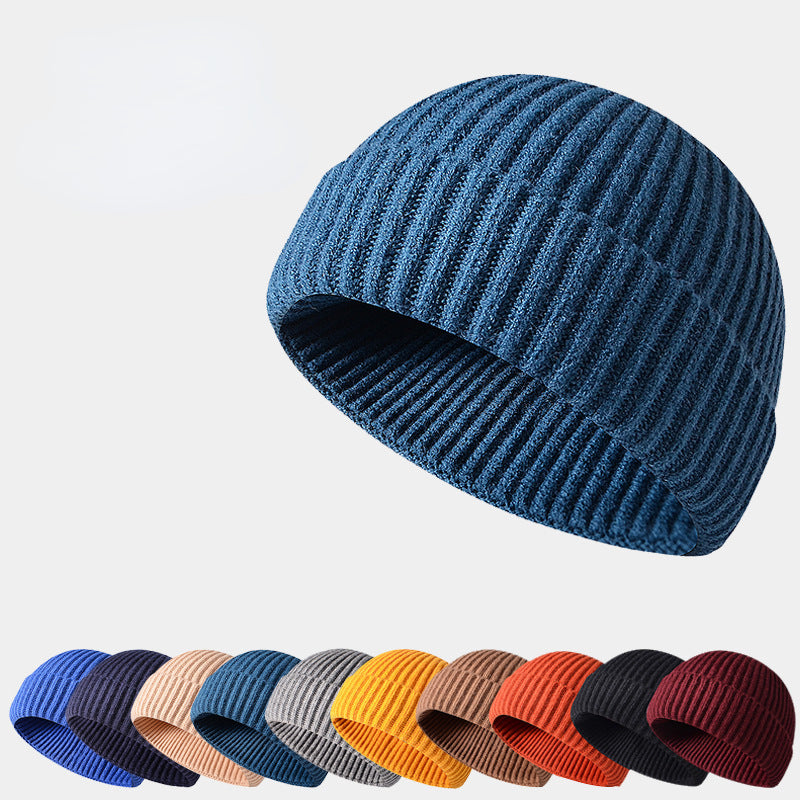 Winter Knittted Cap  Solid Color Hip Hop Cap Unisex Skullies & Beanies