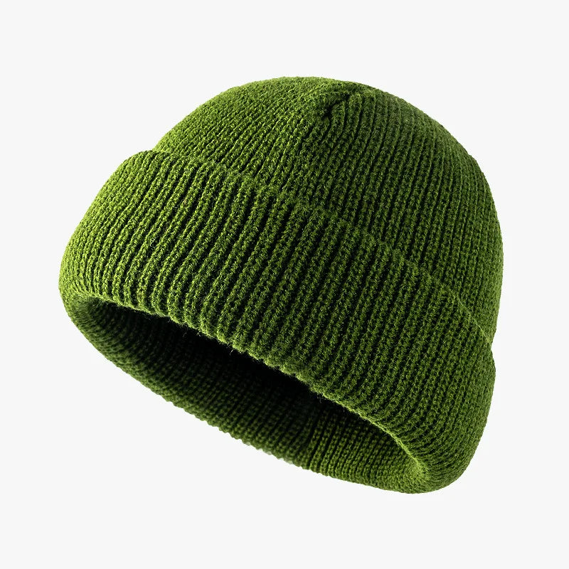 Knit Short Beanies Autumn Winter Hats