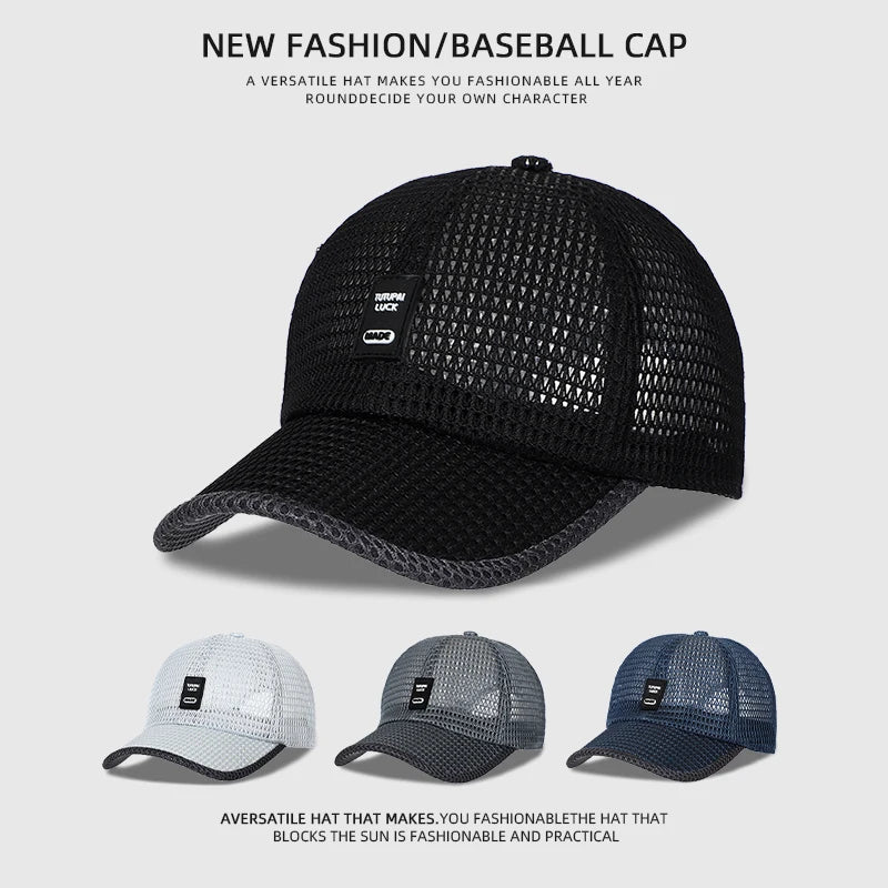 Men's Mesh Baseball Breathable Cap