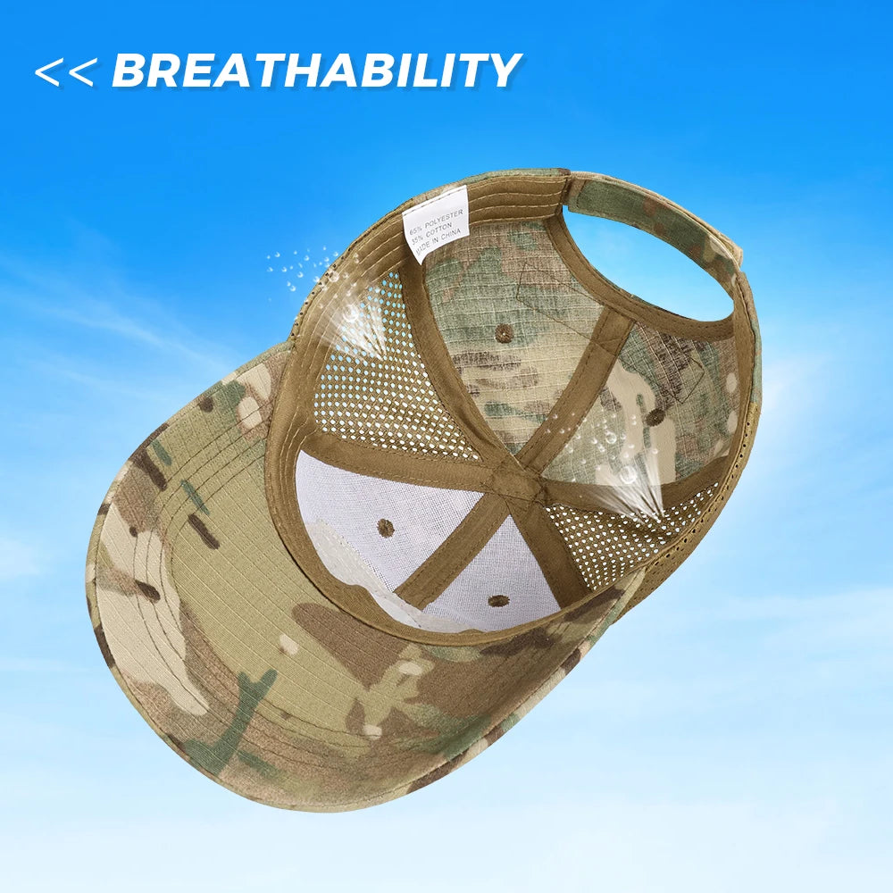 Breathable Baseball Caps Sun Protection Trucker Hats