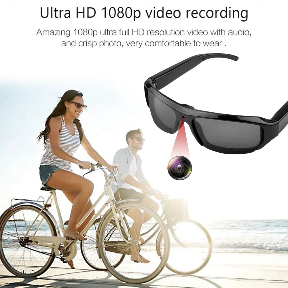Glasses Camera HD 1080P Video Take Photo Outdoor Video Recorder Cycling Wearable Protable Mini Camera One Button Control