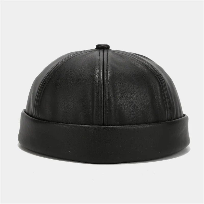 Retro Solid Color Brimless Hat