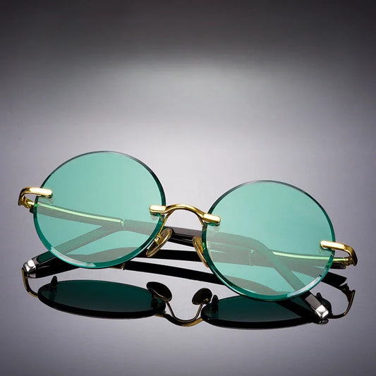 Men's Resin Sunglasses  Frameless UV400 Sunglasses