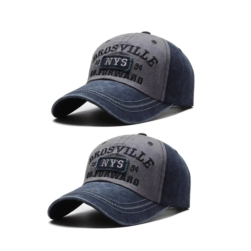 Four Seasons Men's Baseball Cap Casual Wash Embroidered
