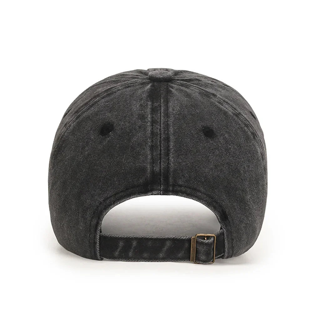 Vintage Retro Washed Cotton Baseball Cap