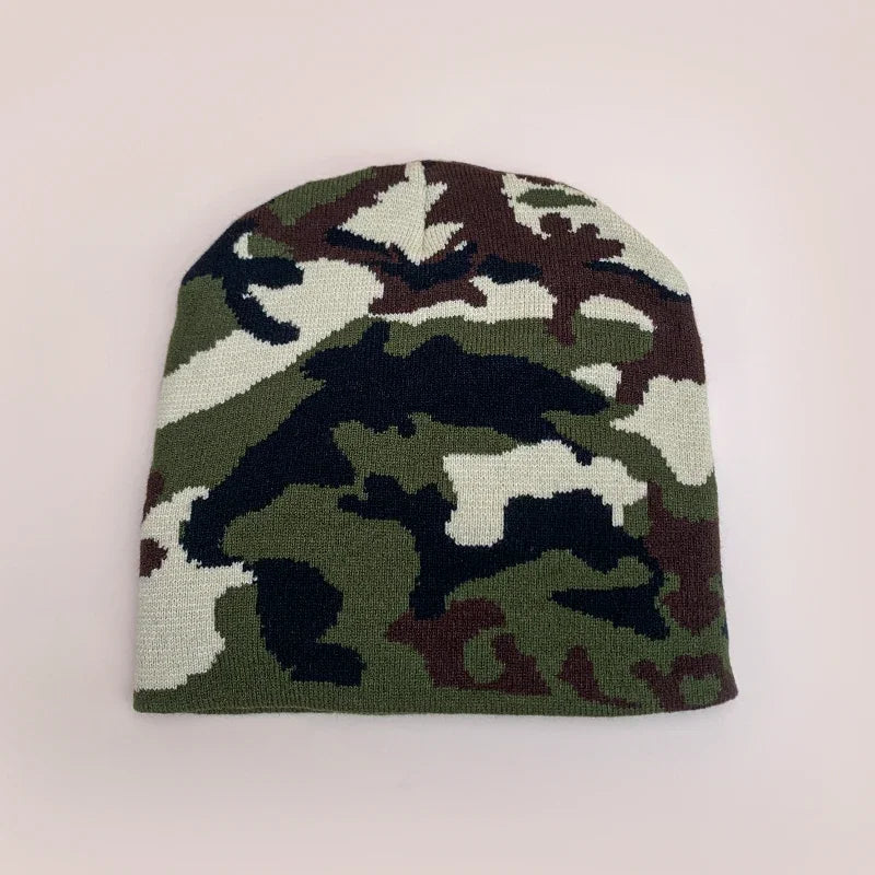 European Camouflage Knitted Beanies Hats