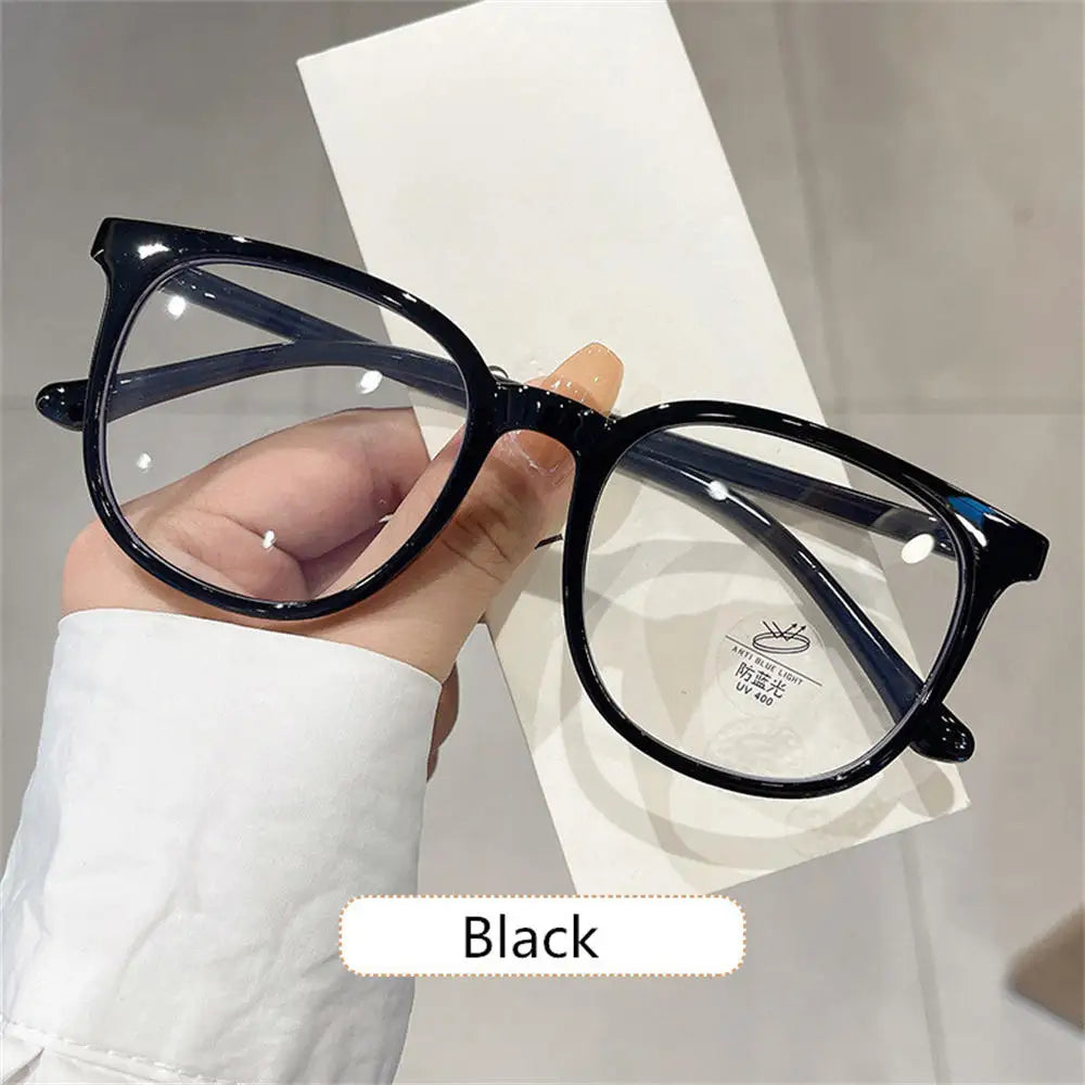 Large Square Frame Anti-Blue Light Glasses Fashion Retro Men Women