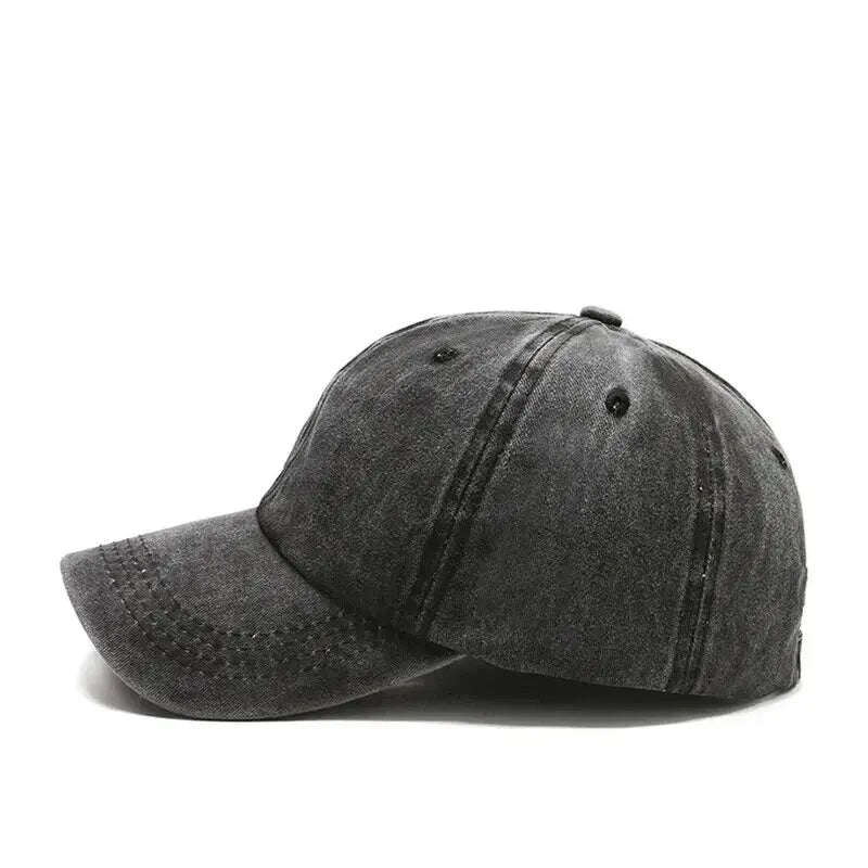 Denim Bare Plate Washed Fashion Baseball Cap