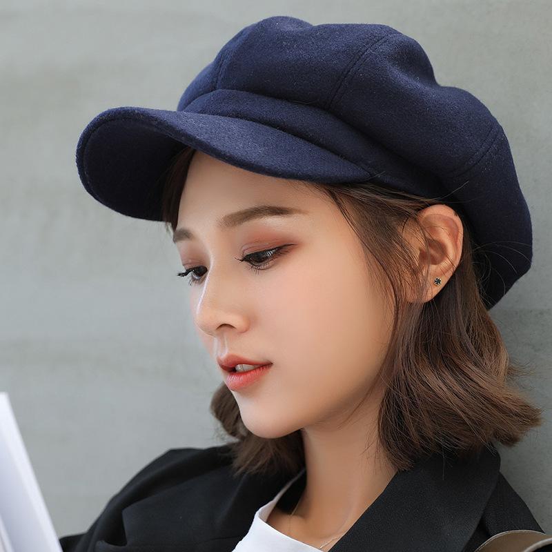 Autumn & Winter Wool Newsboy Cap