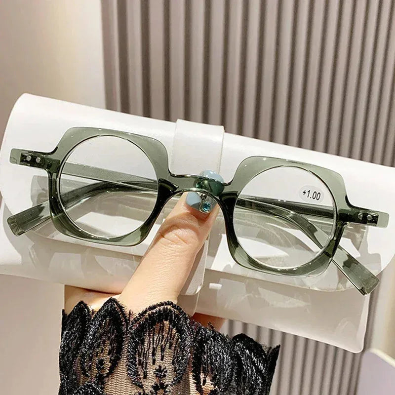Retro anti-blue light reading glasses for men and women