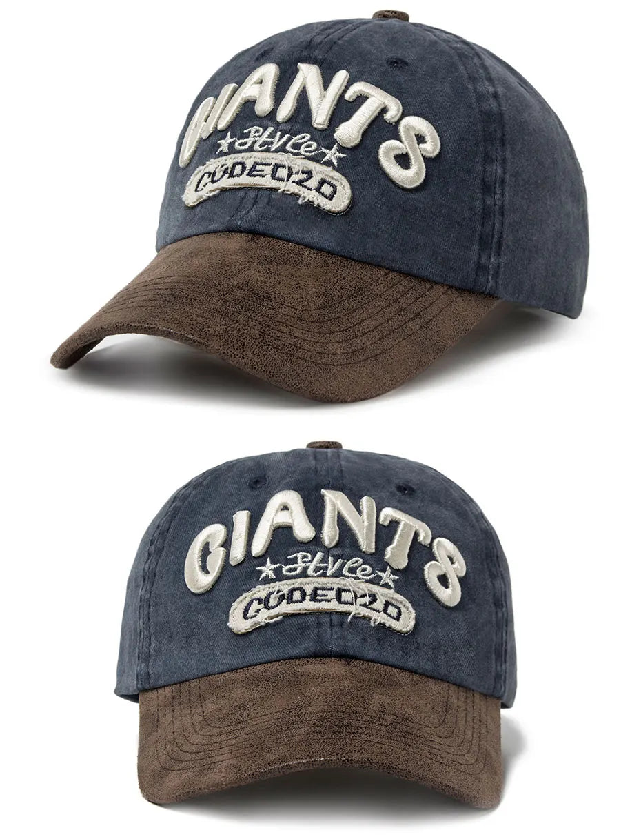 PU Leather Washing Cotton Men Baseball Cap