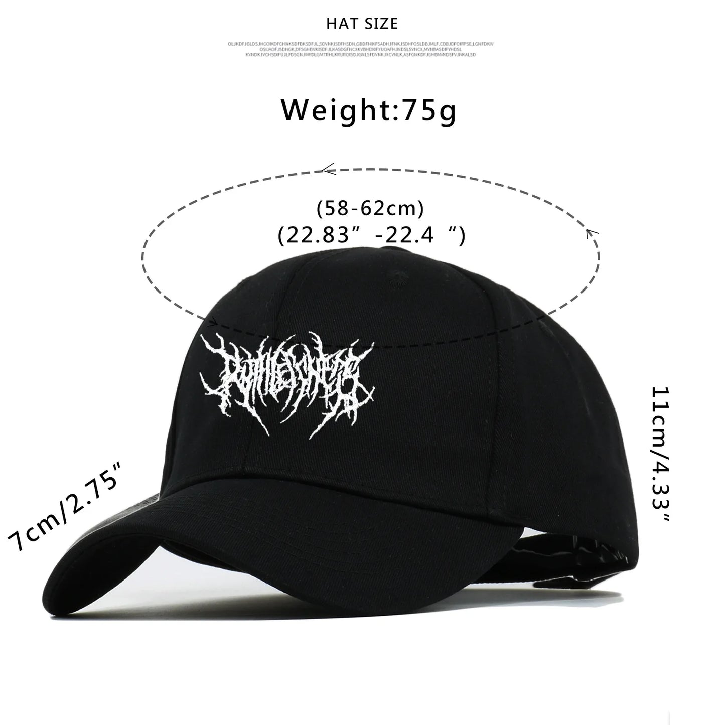 Gothic Street Punk Frauen Baseball Cap