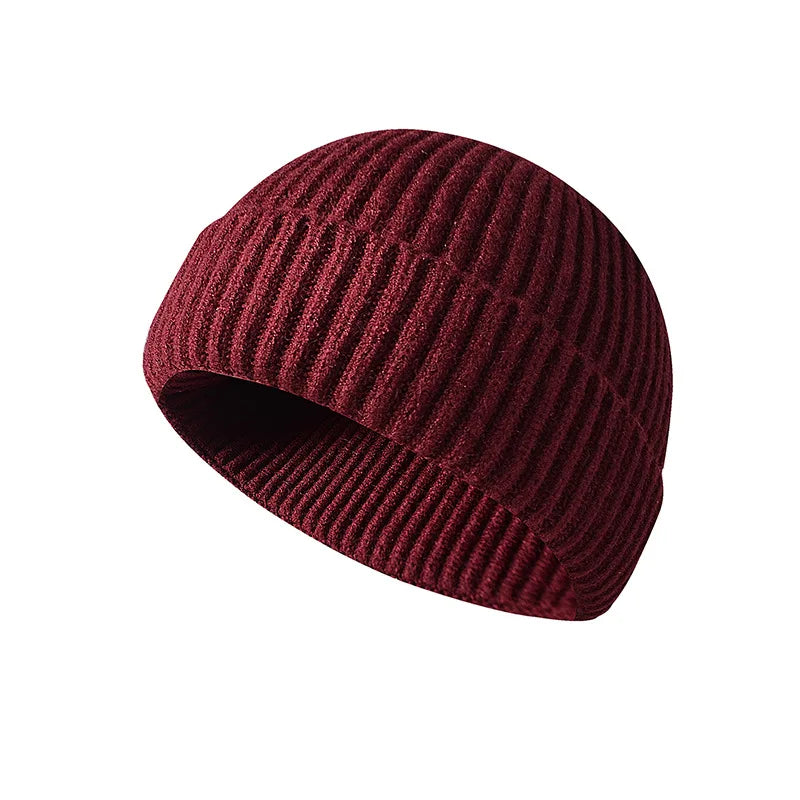 Winter Knittted Cap  Solid Color Hip Hop Cap Unisex Skullies & Beanies