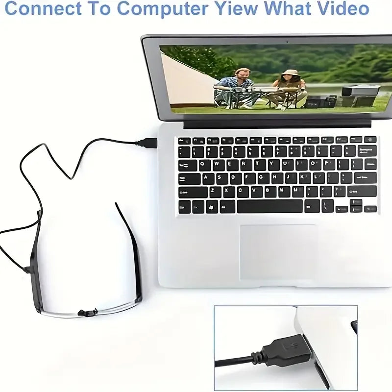 Portable 1080P HD Mini Glasses With Camera Video Recorder