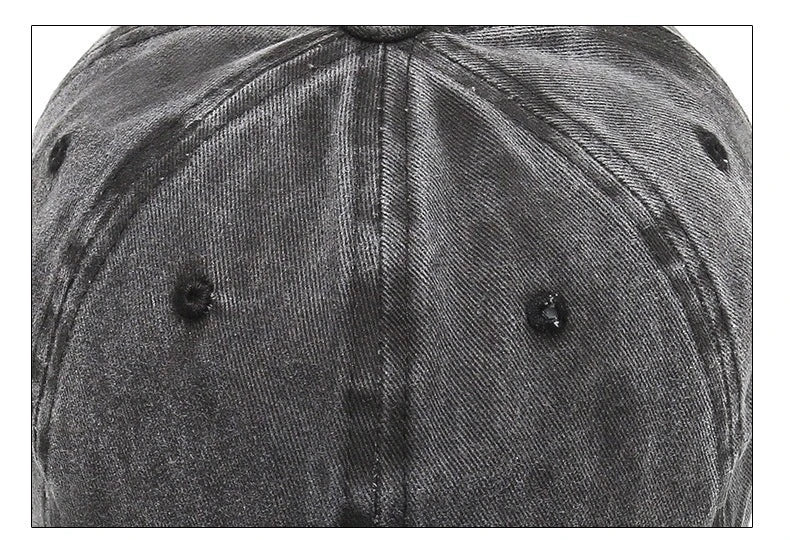 Denim Bare Plate Washed Fashion Baseball Cap