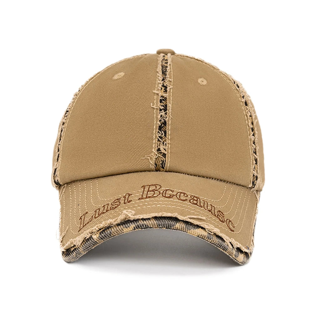 FS Brown American Street Baseball Cap For Men Trcuker Hat