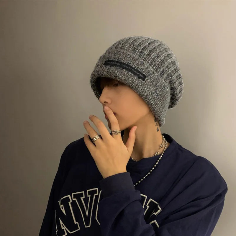 Winter Large Size Warm Cold Beanie Hat