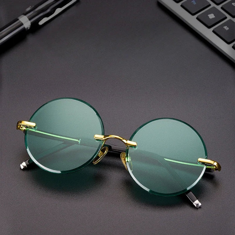 Men's Resin Sunglasses  Frameless UV400 Sunglasses
