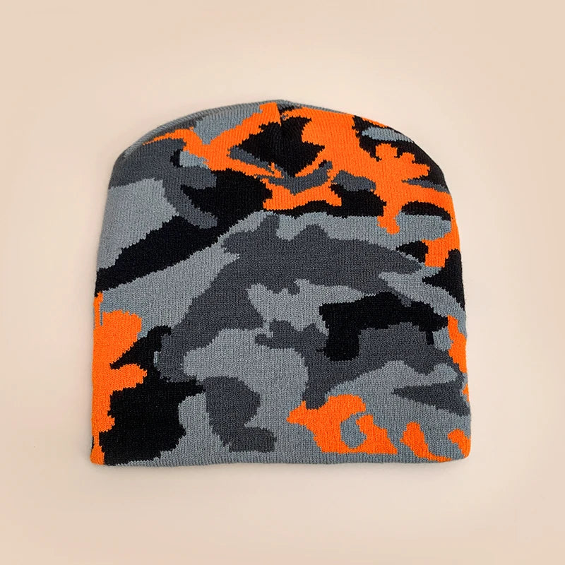 European Camouflage Knitted Beanies Hats