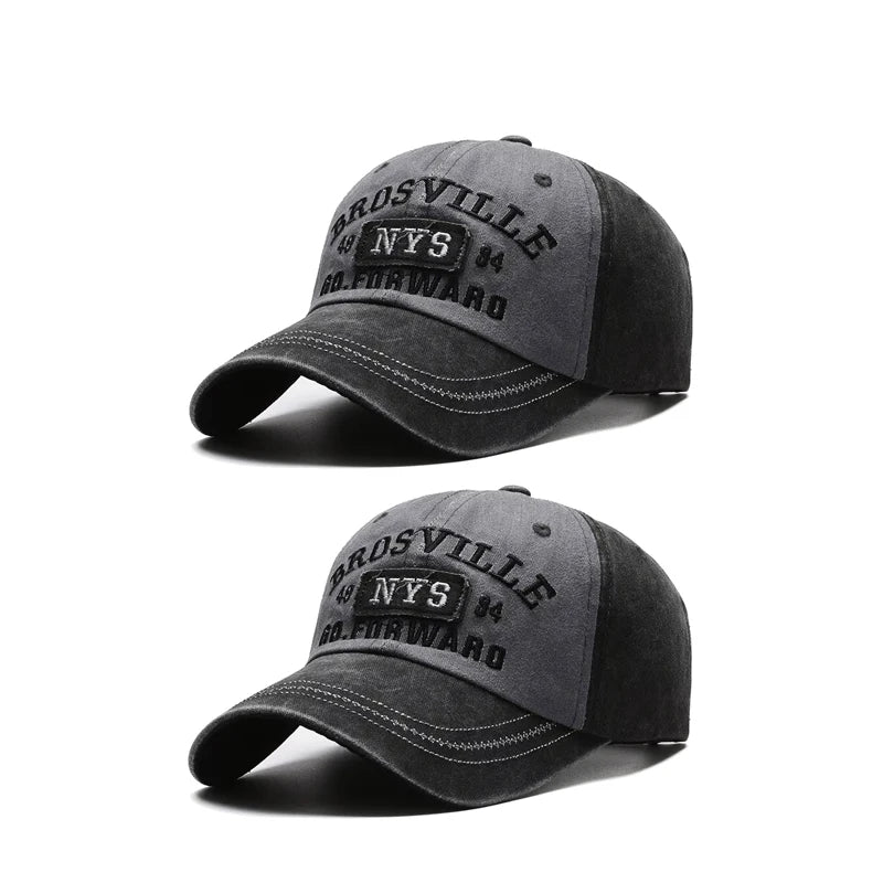 Four Seasons Men's Baseball Cap Casual Wash Embroidered