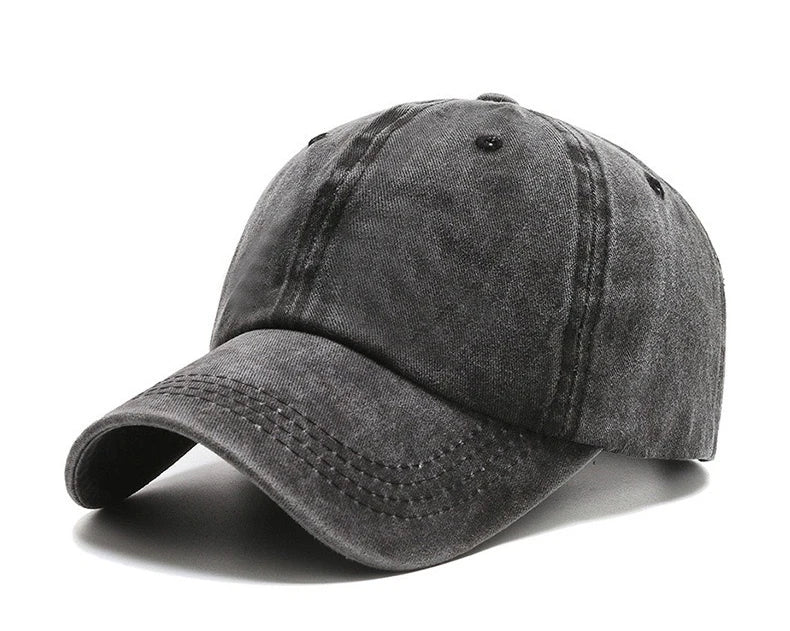 Denim Bare Plate Washed Fashion Baseball Cap