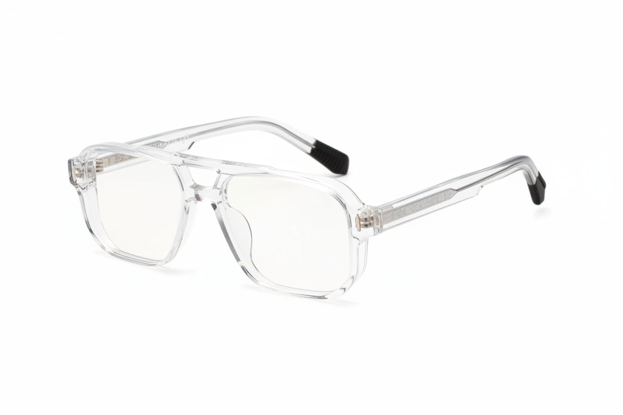 Double Bridges Anti Blue Light Reading Glasses Men Retro Women Square Glasses
