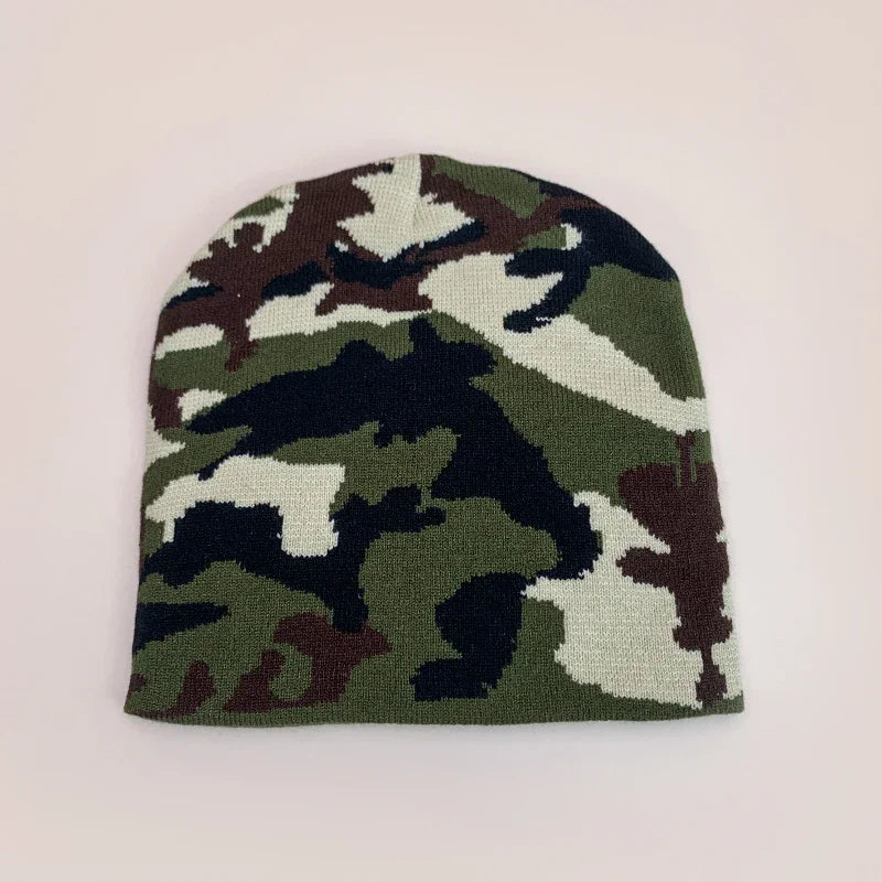 European Camouflage Knitted Beanies Hats