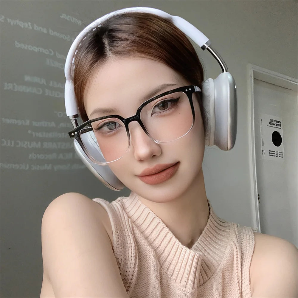 Large Square Frame Anti-Blue Light Glasses Fashion Retro Men Women