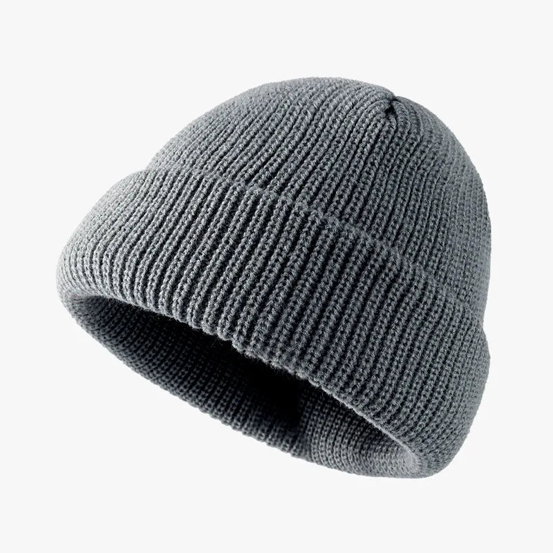 Knit Short Beanies Autumn Winter Hats
