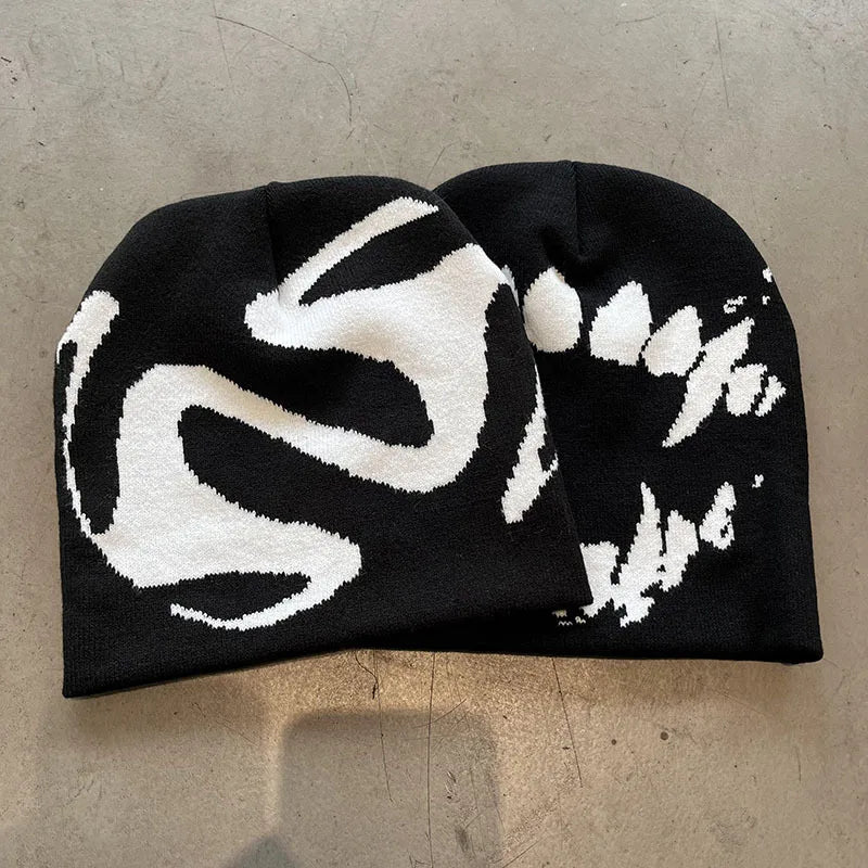 Knitting Beanies Goth Tooth Beanies  Caps