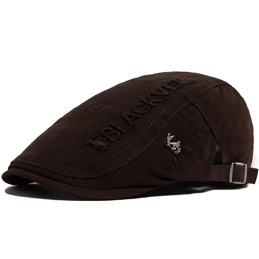 Men Beret Fashion Rabbit Embroidery For Male Fashion Vintage Newsboy Cap