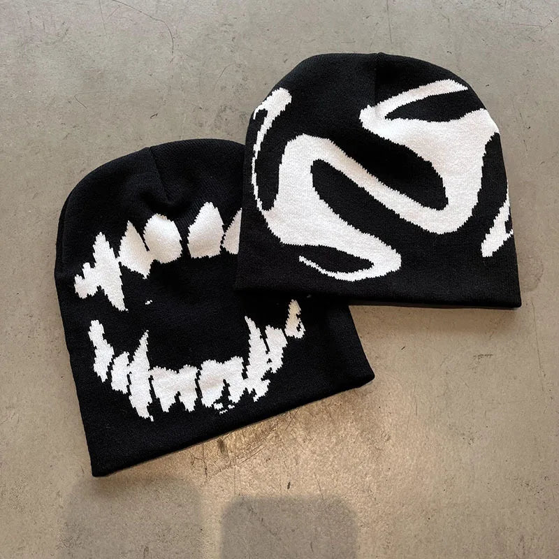 Knitting Beanies Goth Tooth Beanies  Caps