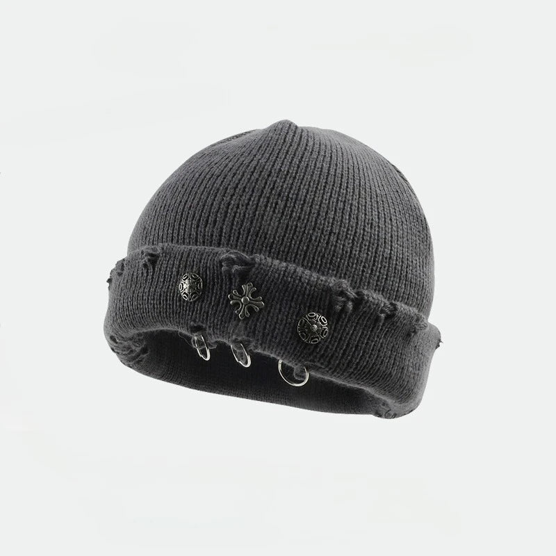 ‌Street Hip-hop Style Retro Woolen Beanie Hat