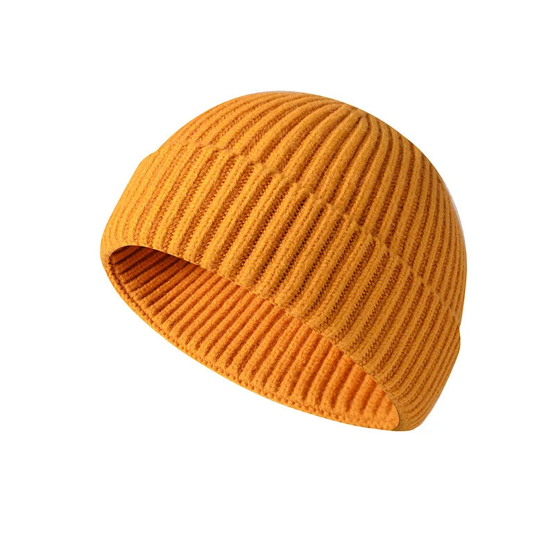 Winter Knittted Cap  Solid Color Hip Hop Cap Unisex Skullies & Beanies