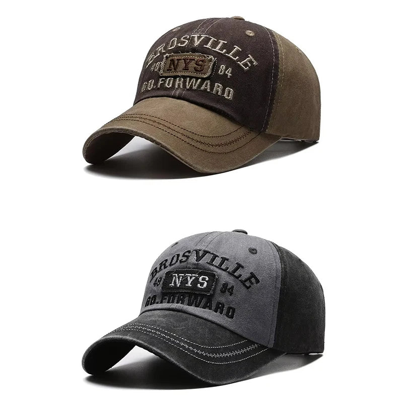 Four Seasons Men's Baseball Cap Casual Wash Embroidered