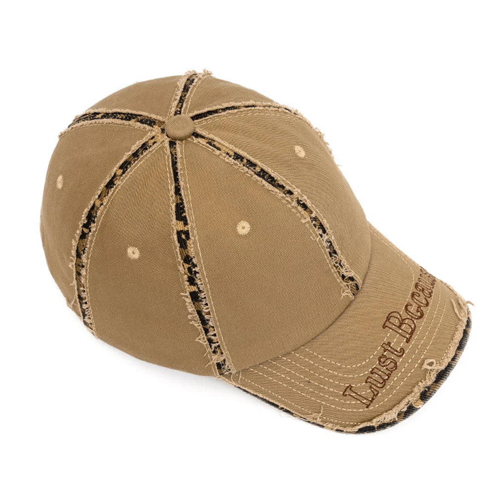 FS Brown American Street Baseball Cap For Men Trcuker Hat