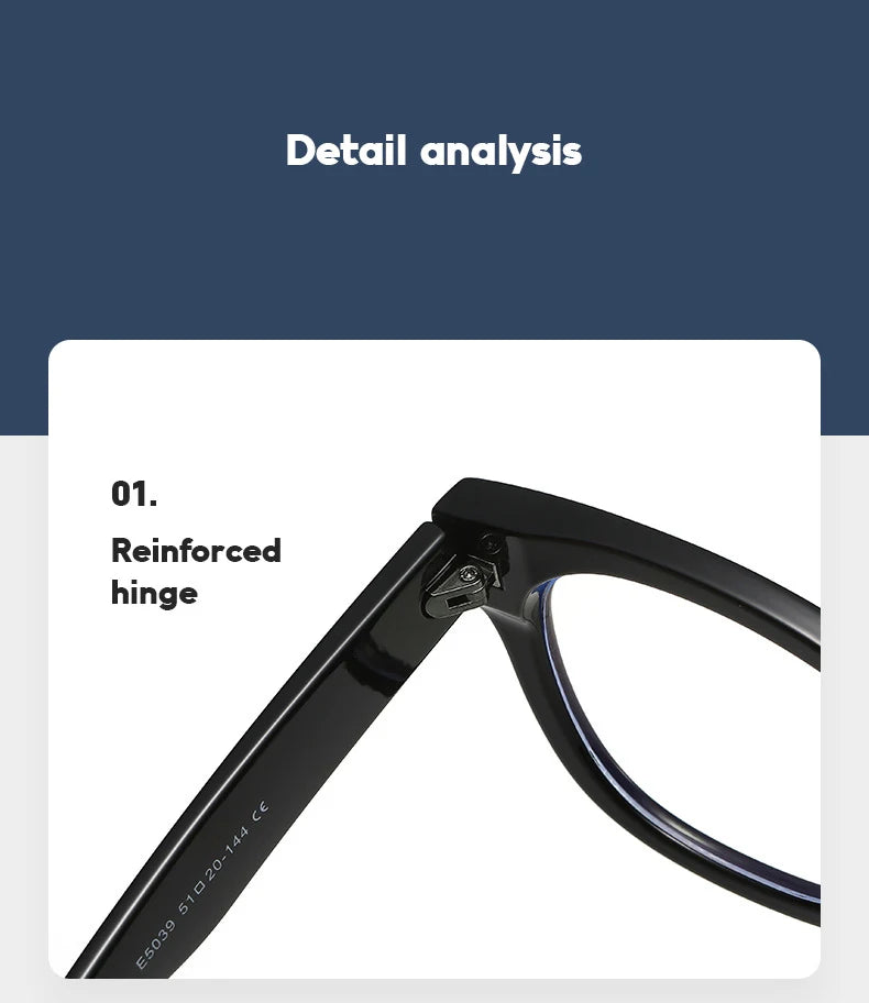 Feminine Optical Oversize Square Glasses Prescription Spectacles Myopia -0.5 To -6.0  +0.5 to +6.0
