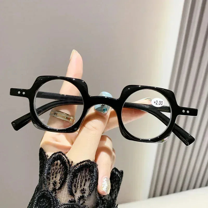 Retro anti-blue light reading glasses for men and women