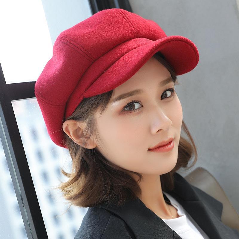 Autumn & Winter Wool Newsboy Cap