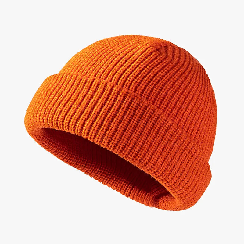 Knit Short Beanies Autumn Winter Hats