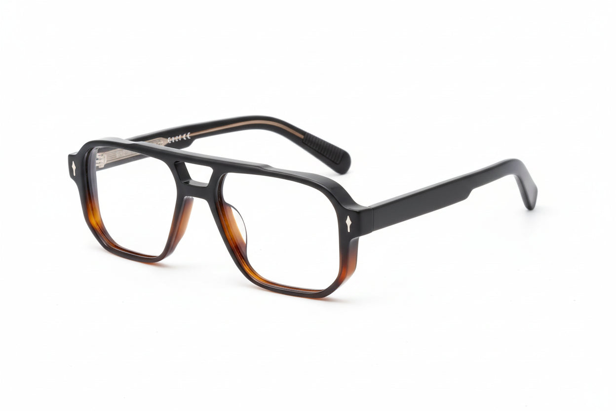Double Bridges Anti Blue Light Reading Glasses Men Retro Women Square Glasses