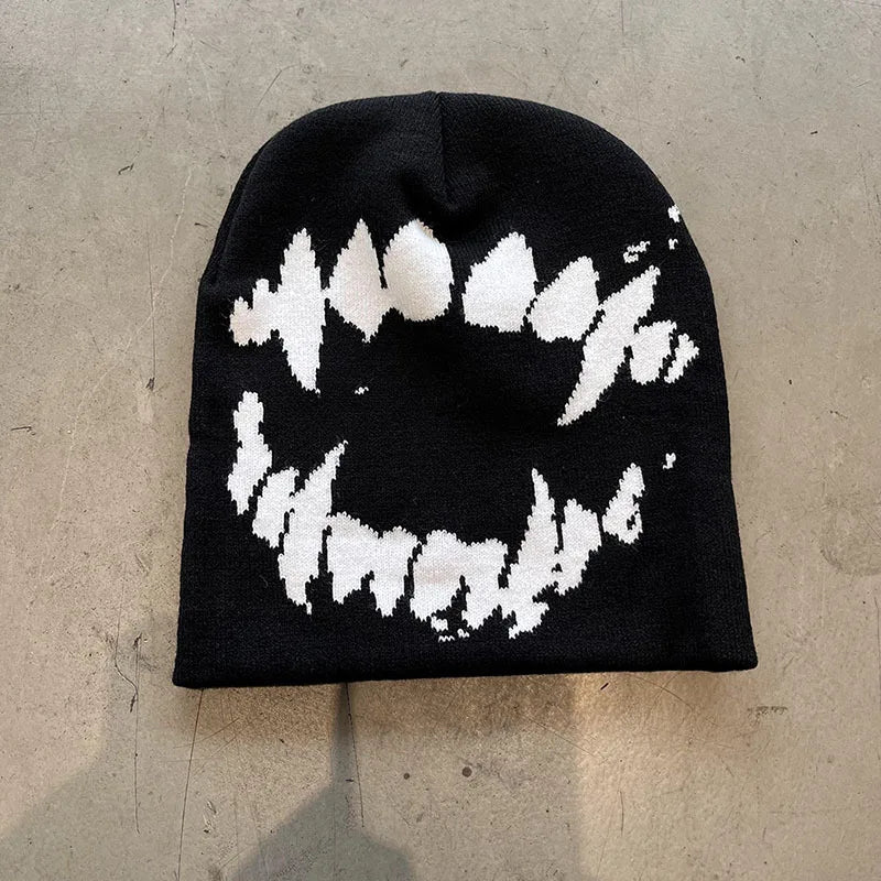 Knitting Beanies Goth Tooth Beanies  Caps