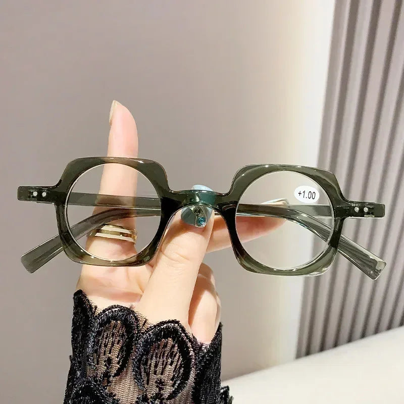 Retro anti-blue light reading glasses for men and women