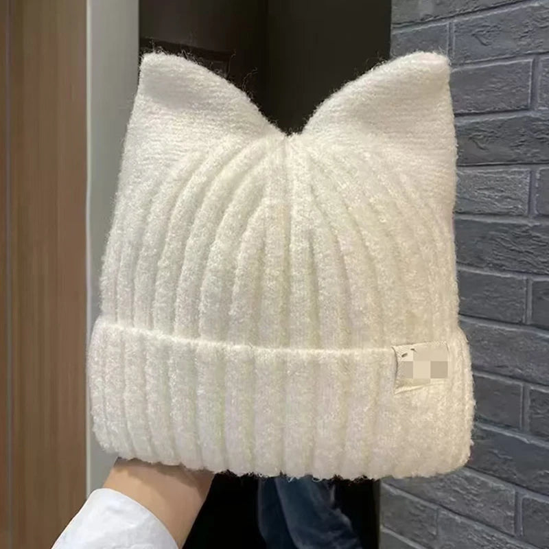 Cat Ears Beanies For Women Knitted Hats