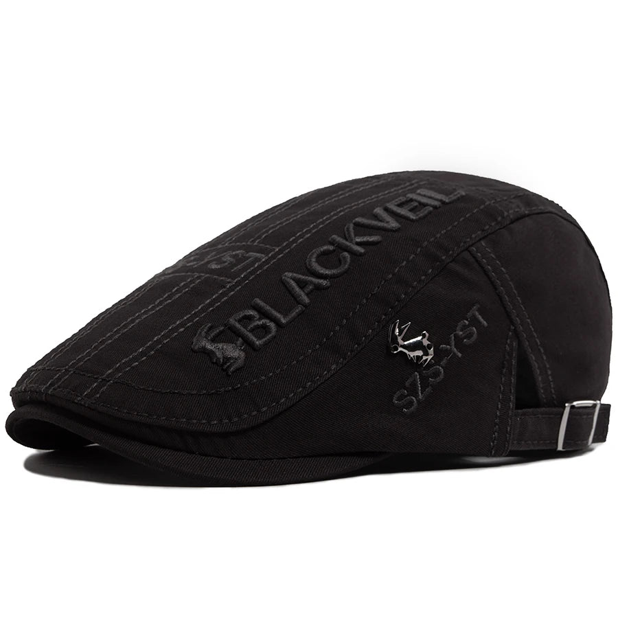 Men Beret Fashion Rabbit Embroidery For Male Fashion Vintage Newsboy Cap