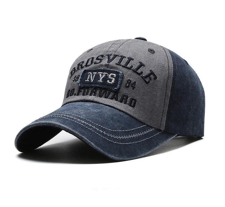 Four Seasons Men's Baseball Cap Casual Wash Embroidered