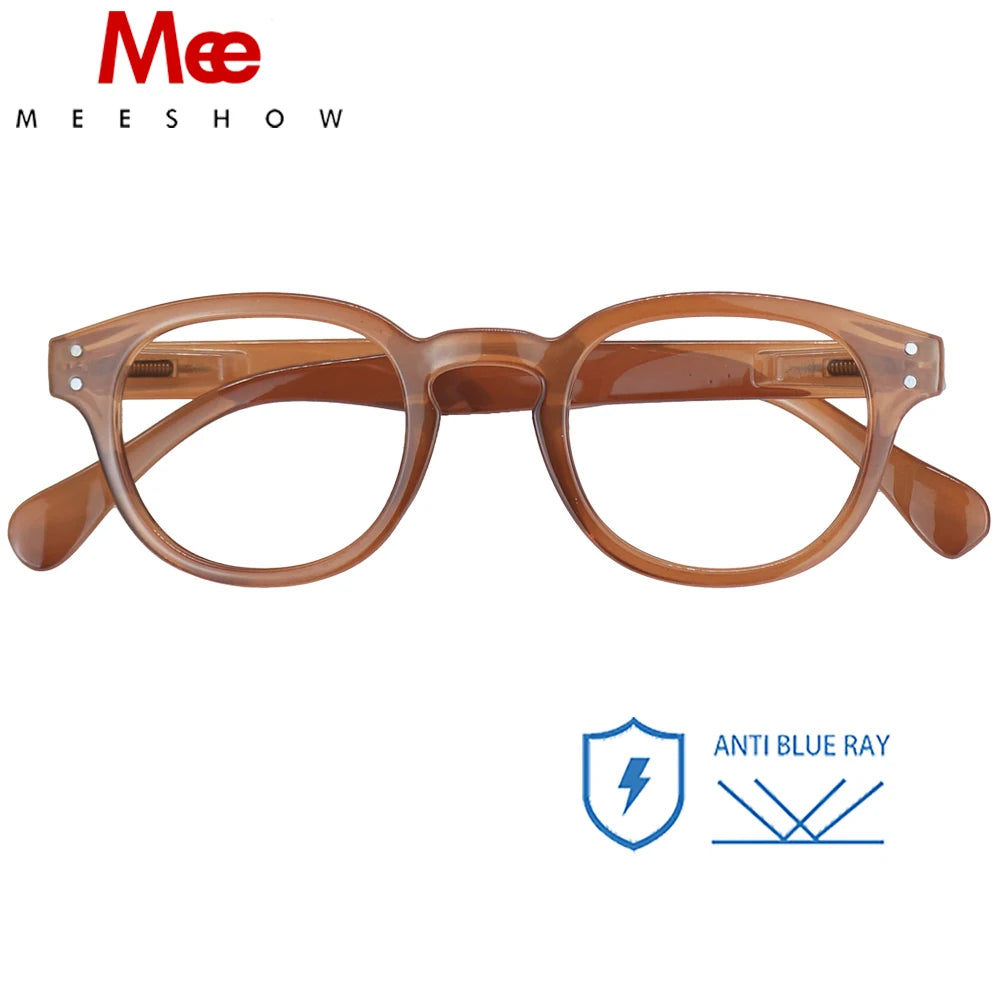 Retro Meeshow New Honey Peach Reading Glasses
