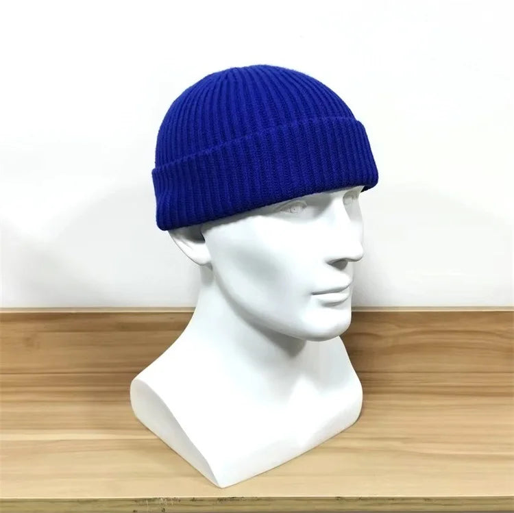 Winter Knittted Cap  Solid Color Hip Hop Cap Unisex Skullies & Beanies