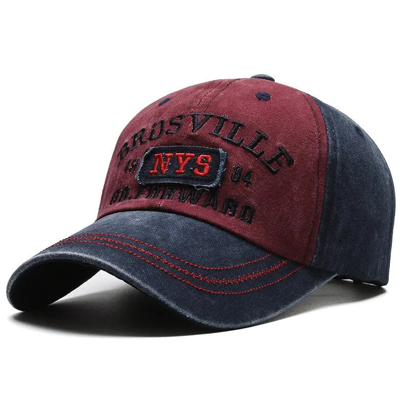 Four Seasons Men's Baseball Cap Casual Wash Embroidered